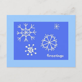 Cartes Pour Fêtes Annuelles Salutations Snowflake