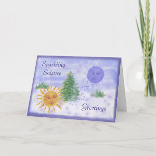 Cartes Pour Fêtes Annuelles Salutations solstice