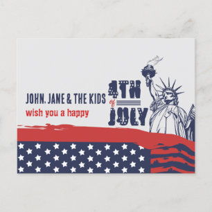 Cartes Pour Fêtes Annuelles Salute emblématique pour la liberté, 4 juillet