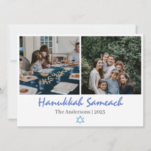 Cartes Pour Fêtes Annuelles sameach hanoukka Photo de famille Hanoukka