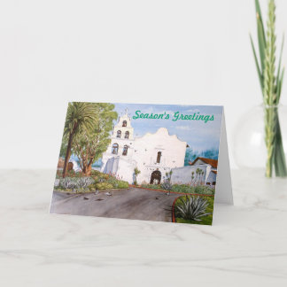 CARTES POUR FÊTES ANNUELLES SAN DIEGO MISSION DE ALCALA, LA CALIFORNIE