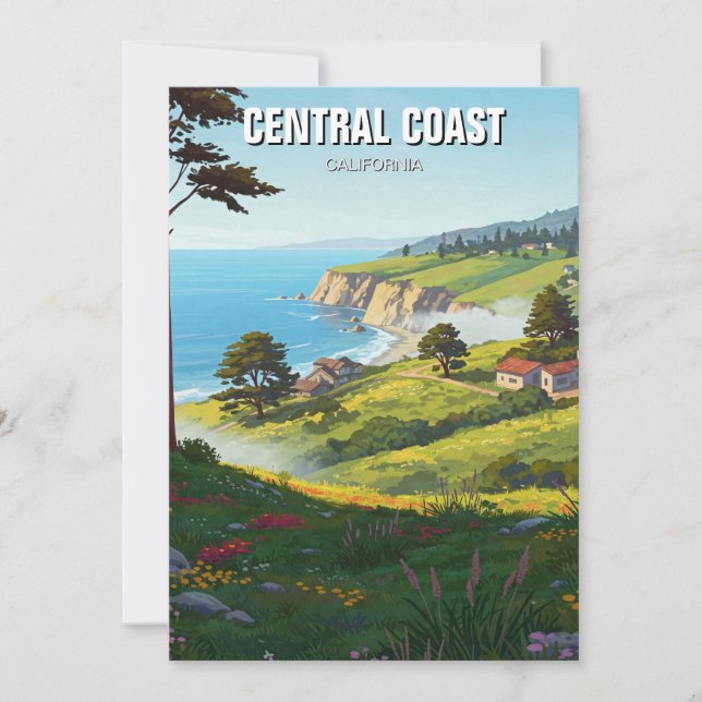 Cartes Pour Fêtes Annuelles San Luis Obispo Californie Côte centrale (Devant)
