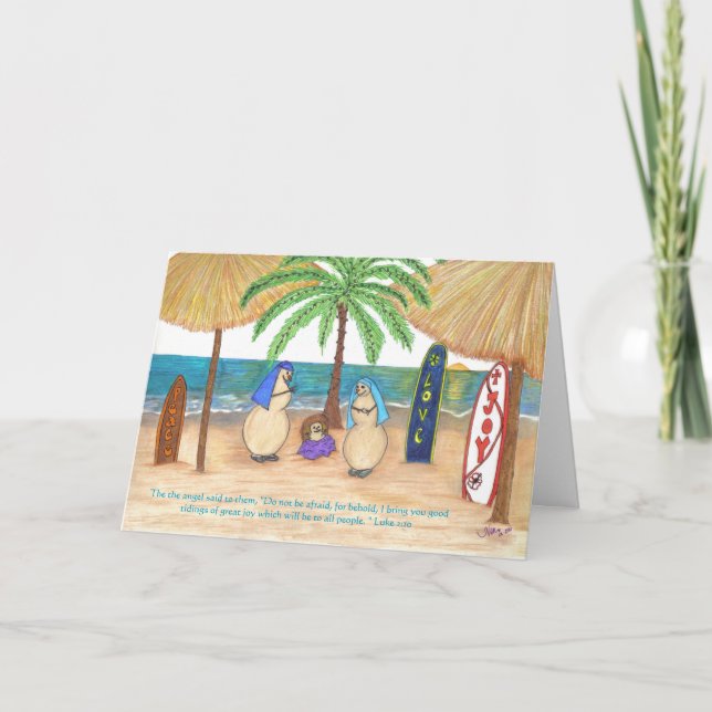 Cartes Pour Fêtes Annuelles Sandyman (Devant)