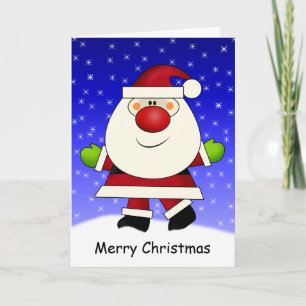 Cartes Pour Fêtes Annuelles Santa Card