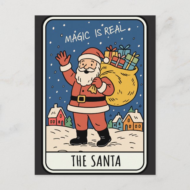 Cartes Pour Fêtes Annuelles Santa Claus Christmas (Devant)