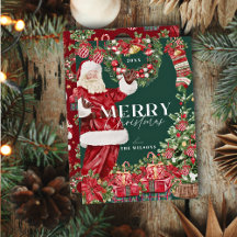 Santa Claus classique Arbre de Noël Vert