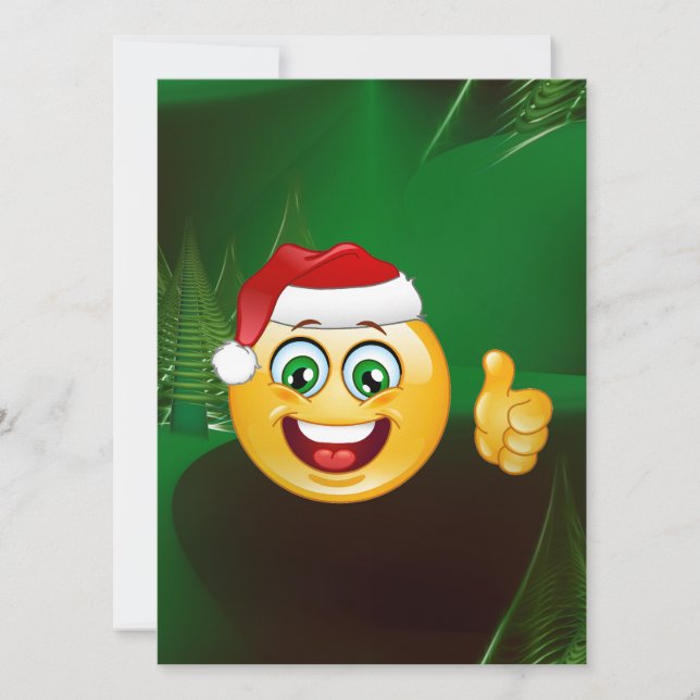 Cartes Pour Fêtes Annuelles santa claus emojis (Devant)