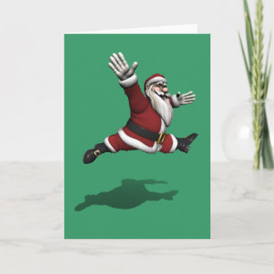 Cartes Pour Fêtes Annuelles Santa Claus Grand Jete