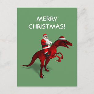 Cartes Pour Fêtes Annuelles Santa Claus Montant Un Saurian