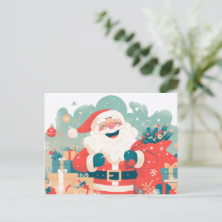 Cartes Pour Fêtes Annuelles Santa Claus Preparing Christmas Gifts