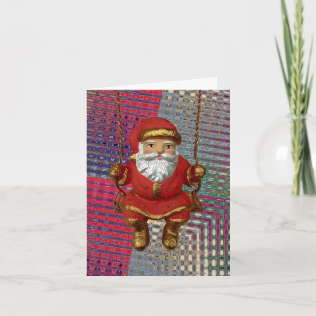 Cartes Pour Fêtes Annuelles Santa, Merry Christmas (Devant)