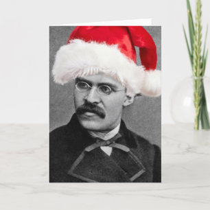 Cartes Pour Fêtes Annuelles Santa Nietzsche funny athheist