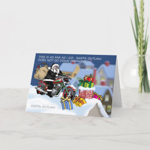 Cartes Pour Fêtes Annuelles Santa Outlaw © Christmas Card (Chimney)
