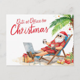 Cartes Pour Fêtes Annuelles Santa’s Online Programmer Merry Christmas!