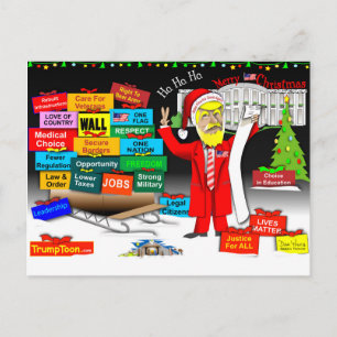 Cartes Pour Fêtes Annuelles Santa Trump