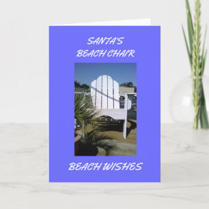 CARTES POUR FÊTES ANNUELLES SANTA'S BEACH CHAISE - *BEACH CHRISTMAS*