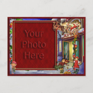 Cartes Pour Fêtes Annuelles Santa's On His Way Picture Frame
