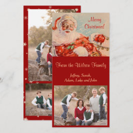 Cartes Pour Fêtes Annuelles Santas Sleigh Ride Photocard