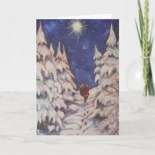 Cartes Pour Fêtes Annuelles Santa's Trek Greeting Card