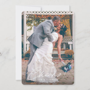 Cartes Pour Fêtes Annuelles Santé! Première année Marié Nouvel An Photo