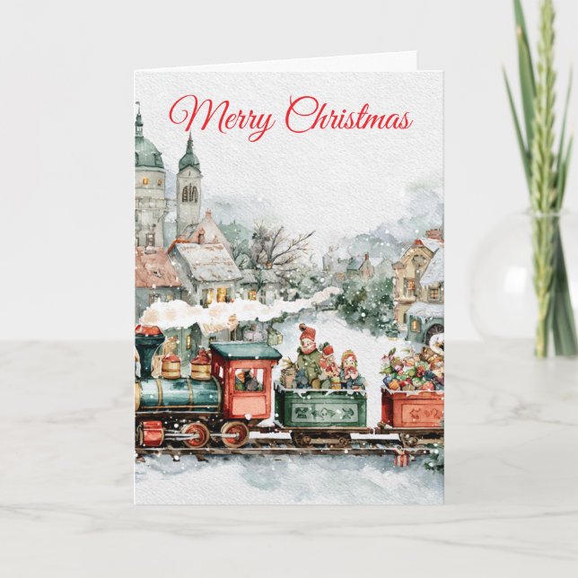 Cartes Pour Fêtes Annuelles Sapin de Noël (Devant)