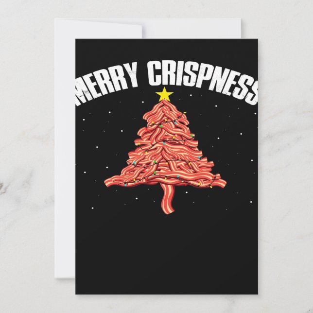 Cartes Pour Fêtes Annuelles Sapin de Noël au bacon (Devant)