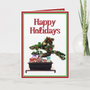 Cartes Pour Fêtes Annuelles Sapin de Noël Bonsaï