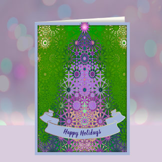 Cartes Pour Fêtes Annuelles Sapin de Noël contemporain élégant unique