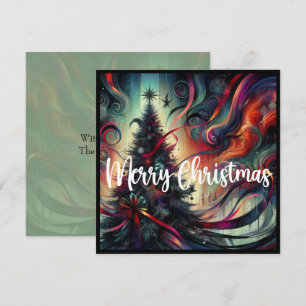Cartes Pour Fêtes Annuelles Sapin de Noël gothique