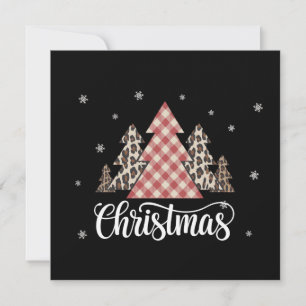 Cartes Pour Fêtes Annuelles Sapin de Noël Léopard Drôle de Noël Vacances 