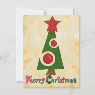 Cartes Pour Fêtes Annuelles Sapin de Noël moderne