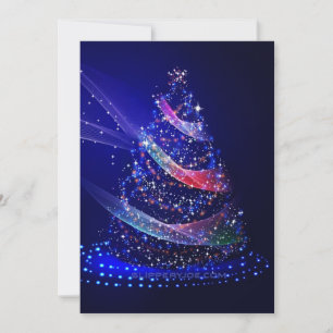 Cartes Pour Fêtes Annuelles Sapin de Noël SlipperyJoe numérique rouge transluc