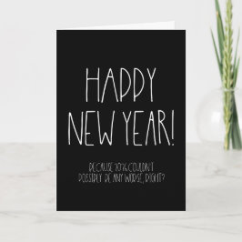 Cartes Pour Fêtes Annuelles Sarcastique Bonne Année 2026 Drôle