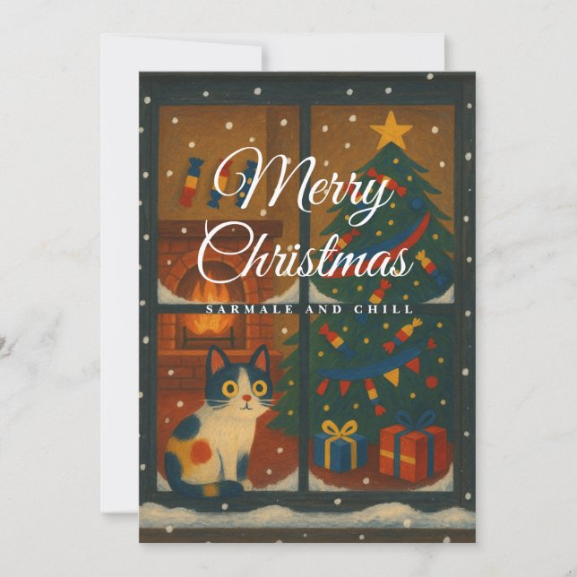 Cartes Pour Fêtes Annuelles Sarmale and Chill Christmas Card (Devant)