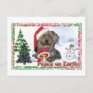 Cartes Pour Fêtes Annuelles Sasha Sydney Silky Dog Mouse cadeaux de vacances