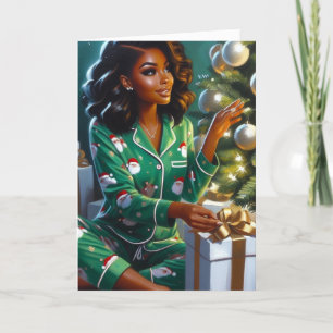 Cartes Pour Fêtes Annuelles Sassy Père Noël PJ