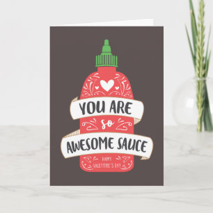 Cartes Pour Fêtes Annuelles Sauce étonnante Valentine