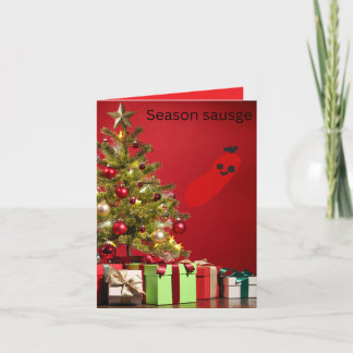 Cartes Pour Fêtes Annuelles Saucisse de saison