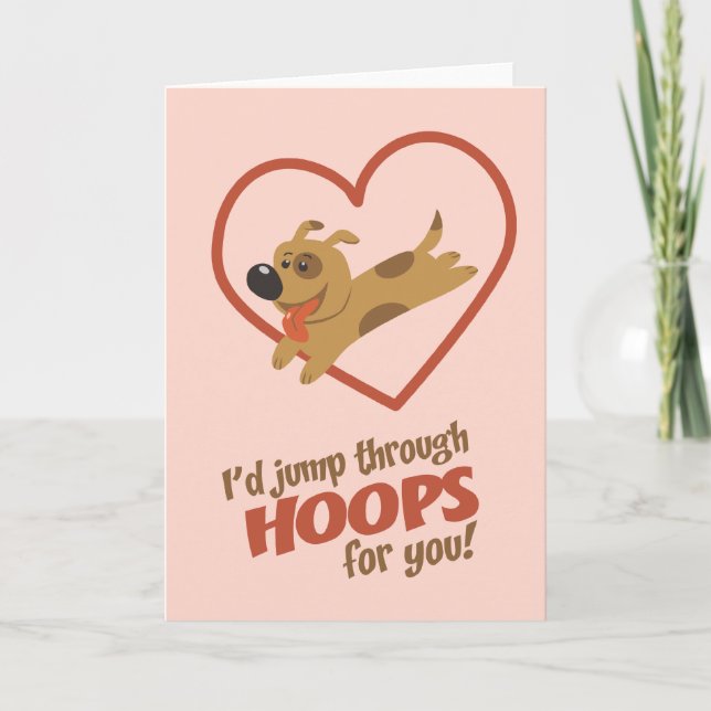 Cartes Pour Fêtes Annuelles Sauter par les cerceaux Saint-Valentin (Devant)