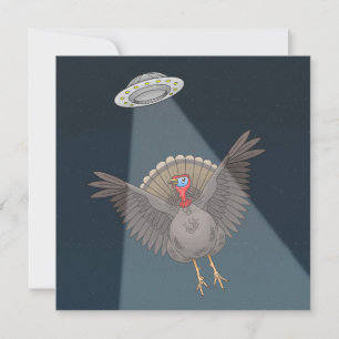 Cartes Pour Fêtes Annuelles Sauvé par des extraterrestres avant Thanksgiving