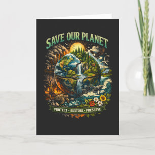 Cartes Pour Fêtes Annuelles Sauvez Notre Planète