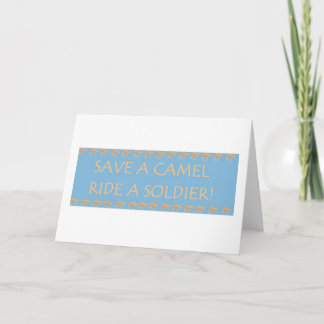 Cartes Pour Fêtes Annuelles Sauvez un chameau 2