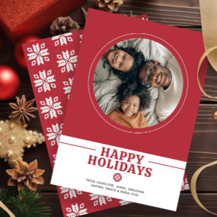 Cartes Pour Fêtes Annuelles Scandinave Nordic Christmas Photo personnalisée