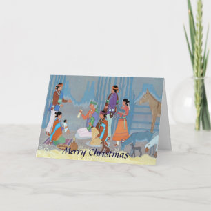 Cartes Pour Fêtes Annuelles Scène de la Nativité