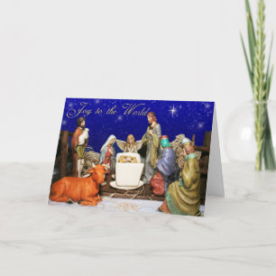 Cartes Pour Fêtes Annuelles Scène de la Nativité