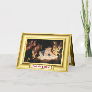 Cartes Pour Fêtes Annuelles Scène de la Nativité avec Mary
