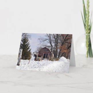 Cartes Pour Fêtes Annuelles Scène de Milou dans le pays amish