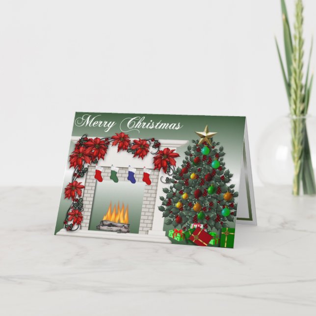 Cartes Pour Fêtes Annuelles Scène de Noël (Devant)