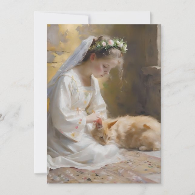 Cartes Pour Fêtes Annuelles Scène de Pâques A - Huiles (Devant)