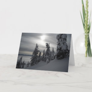 Cartes Pour Fêtes Annuelles Scène d'hiver de jours de Milou